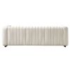 Contemporary Velvet Sofa Couch 84.25''W for Living Room, Beige