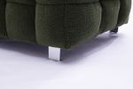 [New+Video]2146 Sofa includes two pillows 80" green fleece for living room bedroom