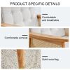 A modern minimalist natural wood color imitation rattan solid wood sofa equipped with a minimalist and comfortable high rebound sponge sofa cushion. S