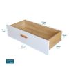 SOLID WOOD DRAWER DRESSER CABINET WITH BAR STORAGE ‚Äì Multi-Purpose Living Room, Bedroom, Dining Room Furniture