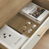 SOLID WOOD DRAWER DRESSER CABINET WITH BAR STORAGE ‚Äì Multi-Purpose Living Room, Bedroom, Dining Room Furniture