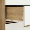 SOLID WOOD DRAWER DRESSER CABINET WITH BAR STORAGE ‚Äì Multi-Purpose Living Room, Bedroom, Dining Room Furniture