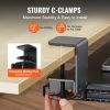 VEVOR Keyboard Tray Under Desk, Pull out Keyboard/Mouse Tray Under Desk with Sturdy No-drill C Clamp Mount, Large 26.8 x 11 inch Slide-out Computer Dr