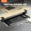 VEVOR Keyboard Tray Under Desk, Pull out Keyboard/Mouse Tray Under Desk with Sturdy No-drill C Clamp Mount, Large 26.8 x 11 inch Slide-out Computer Dr