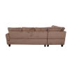 Brown Corduroy Living Room Sofa