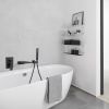 Modern Style matte black Wall Mount Tub Filler Bathroom Bathtub Faucet Shower Set