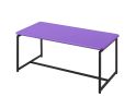 GT 3 Piece Violet Carbon Fiber Wrap Coffee Table and End Table Set
