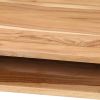 Writing Table Solid Acacia Wood 46.5"x17.7"x29.9"