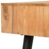 Writing Table Solid Acacia Wood 46.5"x17.7"x29.9"