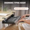 VEVOR Keyboard Tray Under Desk, Pull out Keyboard/Mouse Tray Under Desk with Sturdy No-drill C Clamp Mount, Large 26.8 x 11 inch Slide-out Computer Dr