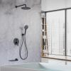 Tub Shower Faucets Sets Complete Bathtub Faucet Set Brushed Nickel Bathtub Shower System with Tub Spout, Bathroom Tub and Shower Faucet Combo Trim Kit