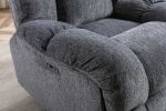 Electric Power Recliner Chairs with USB Charge Port, Electric Reclining Recliner with Upholstered Seat, Overstuffed Reclining Sofa Recliner for Living