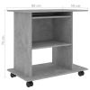 Computer Desk Concrete Gray 31.5"x19.7"x29.5" Engineered Wood