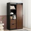 2023 New Design Wood Home Bedroom Furniture Sets King Size Wardrobes Dresser Clothes Closetr with Drawer