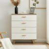 SOLID WOOD DRAWER DRESSER CABINET WITH BAR STORAGE ‚Äì Multi-Purpose Living Room, Bedroom, Dining Room Furniture