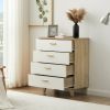 SOLID WOOD DRAWER DRESSER CABINET WITH BAR STORAGE ‚Äì Multi-Purpose Living Room, Bedroom, Dining Room Furniture