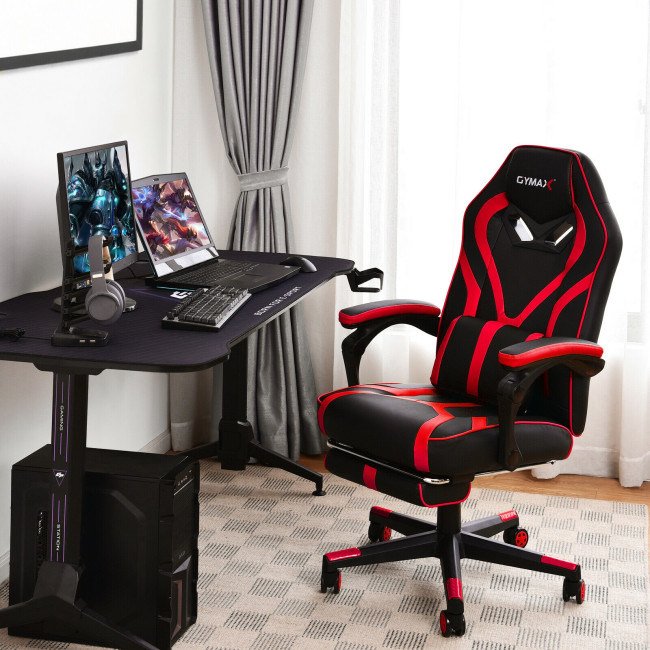 Computer Massage Gaming Recliner Chair with Footrest Computer Massage Gaming Recliner Chair with Footrest