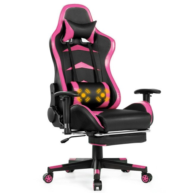 Massage Gaming Chair with Footrest Massage Gaming Chair with Footrest