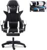 Video Game Chairs for Adults, PU Leather Gaming Chair with Footrest, 360¬∞Swivel Adjustable Lumbar Pillow Gamer Chair, Comfortable Computer Chair for