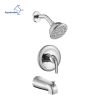 Aquacubic Shower Faucets Sets, Tub and Shower Trim Kit with Pressure Balance Valve, Single Handle Trim Kit with 4 Inch Shower Head, Tub Spout with Div