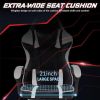Video Game Chairs for Adults, PU Leather Gaming Chair with Footrest, 360¬∞Swivel Adjustable Lumbar Pillow Gamer Chair, Comfortable Computer Chair for