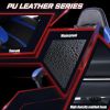 Video Game Chairs for Adults, PU Leather Gaming Chair with Footrest, 360¬∞Swivel Adjustable Lumbar Pillow Gamer Chair, Comfortable Computer Chair for