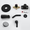 Aquacubic Shower Faucets Sets, Tub and Shower Trim Kit with Pressure Balance Valve, Single Handle Trim Kit with 4 Inch Shower Head, Tub Spout with Div