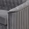 64" Velvet Upholstered Loveseat Sofa; Modern Loveseat Sofa with Thick Removable Seat Cushion; 2-Person Loveseat Sofa Couch for Living Room; Bedroom; o