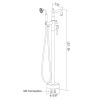Freestanding Bathtub Faucet with Hand Shower