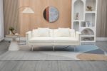 COOLMORE Couches for Living Room Mid Century Modern Velvet Love Seats Sofa with 2 Pillows, Loveseat Armrest for Bedroom, Apartment, Home Office
