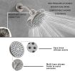 Aquacubic Shower Faucets Sets, Tub and Shower Trim Kit with Pressure Balance Valve, Single Handle Trim Kit with 4 Inch Shower Head, Tub Spout with Div