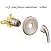 Aquacubic Shower Faucets Sets, Tub and Shower Trim Kit with Pressure Balance Valve, Single Handle Trim Kit with 4 Inch Shower Head, Tub Spout with Div
