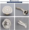 Aquacubic Shower Faucets Sets, Tub and Shower Trim Kit with Pressure Balance Valve, Single Handle Trim Kit with 4 Inch Shower Head, Tub Spout with Div