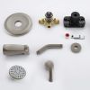 Aquacubic Shower Faucets Sets, Tub and Shower Trim Kit with Pressure Balance Valve, Single Handle Trim Kit with 4 Inch Shower Head, Tub Spout with Div