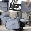 Lift Chair Recliner for Elderly Power Remote Control Recliner Sofa Relax Soft Chair Anti-skid Australia Cashmere Fabric Furniture Living Room