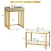 Living Room Bedroom 2PCS 2-Tier Nesting Coffee Sofa Side End Tables