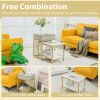 Living Room Bedroom 2PCS 2-Tier Nesting Coffee Sofa Side End Tables