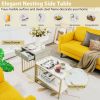 Living Room Bedroom 2PCS 2-Tier Nesting Coffee Sofa Side End Tables