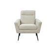 Mid Century Modern Upholstered Fabric Accent Chair;  Living Room;  Bedroom Leisure Single Sofa Chair (with Metal Legs);  TV armrest seat;  Suitable fo