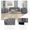 64" Velvet Upholstered Loveseat Sofa; Modern Loveseat Sofa with Thick Removable Seat Cushion; 2-Person Loveseat Sofa Couch for Living Room; Bedroom; o