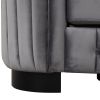 64" Velvet Upholstered Loveseat Sofa; Modern Loveseat Sofa with Thick Removable Seat Cushion; 2-Person Loveseat Sofa Couch for Living Room; Bedroom; o