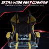Video Game Chairs for Adults, PU Leather Gaming Chair with Footrest, 360¬∞Swivel Adjustable Lumbar Pillow Gamer Chair, Comfortable Computer Chair for