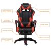 PU gaming chair, swivel recliner with adjustable backrest and seat height, high back gaming chair with footrest, office chair with 360¬∞ swivel, suita