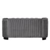 64" Velvet Upholstered Loveseat Sofa; Modern Loveseat Sofa with Thick Removable Seat Cushion; 2-Person Loveseat Sofa Couch for Living Room; Bedroom; o