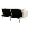 COOLMORE Couches for Living Room Mid Century Modern Velvet Love Seats Sofa with 2 Pillows, Loveseat Armrest for Bedroom, Apartment, Home Office