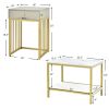 Living Room Bedroom 2PCS 2-Tier Nesting Coffee Sofa Side End Tables