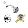Aquacubic Shower Faucets Sets, Tub and Shower Trim Kit with Pressure Balance Valve, Single Handle Trim Kit with 4 Inch Shower Head, Tub Spout with Div