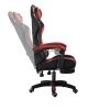 PU gaming chair, swivel recliner with adjustable backrest and seat height, high back gaming chair with footrest, office chair with 360¬∞ swivel, suita