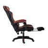 PU gaming chair, swivel recliner with adjustable backrest and seat height, high back gaming chair with footrest, office chair with 360¬∞ swivel, suita
