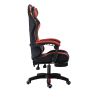 PU gaming chair, swivel recliner with adjustable backrest and seat height, high back gaming chair with footrest, office chair with 360¬∞ swivel, suita